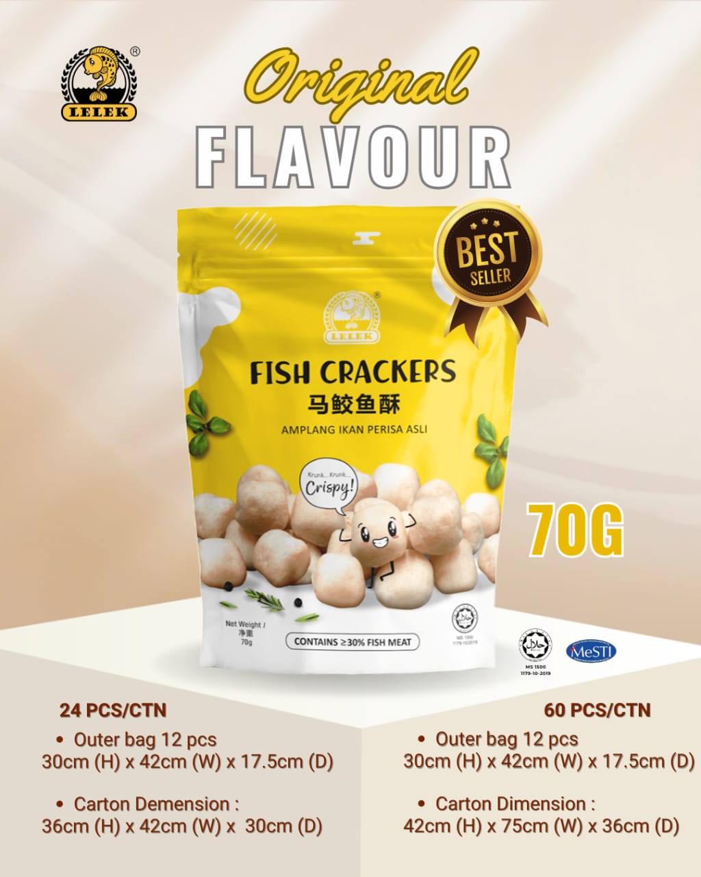 Premium Mackerel Fish Crackers